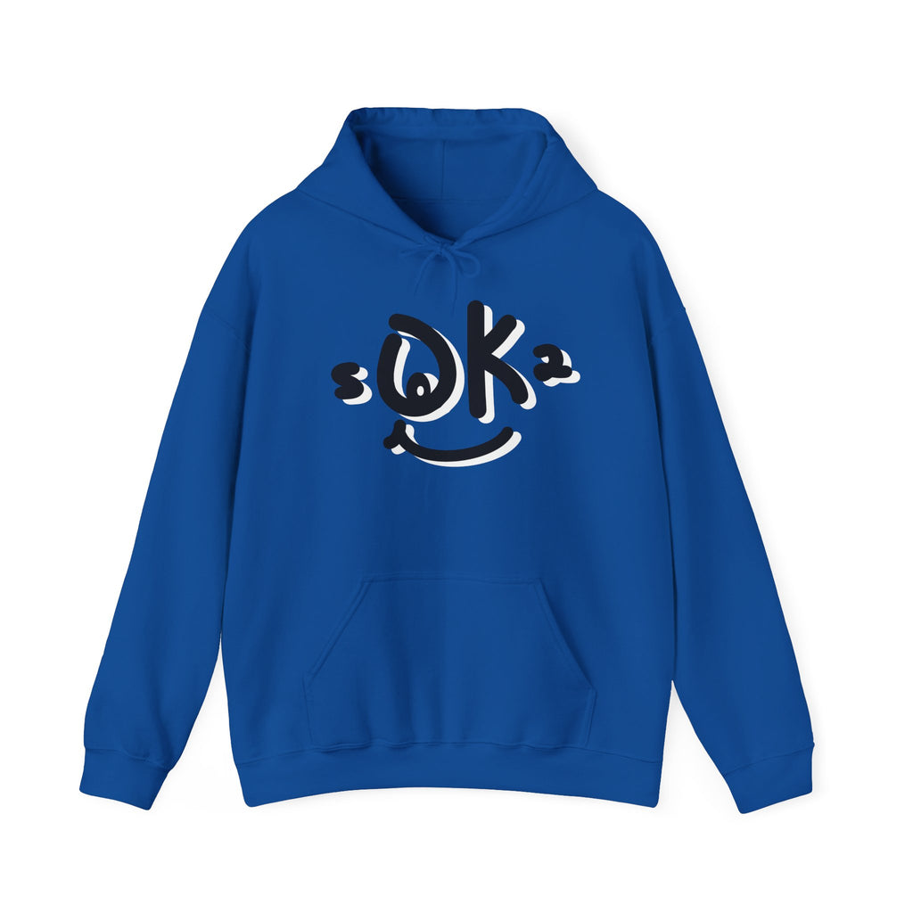 sOK2 Hoodie — Minimalist Text Graphic Pullover