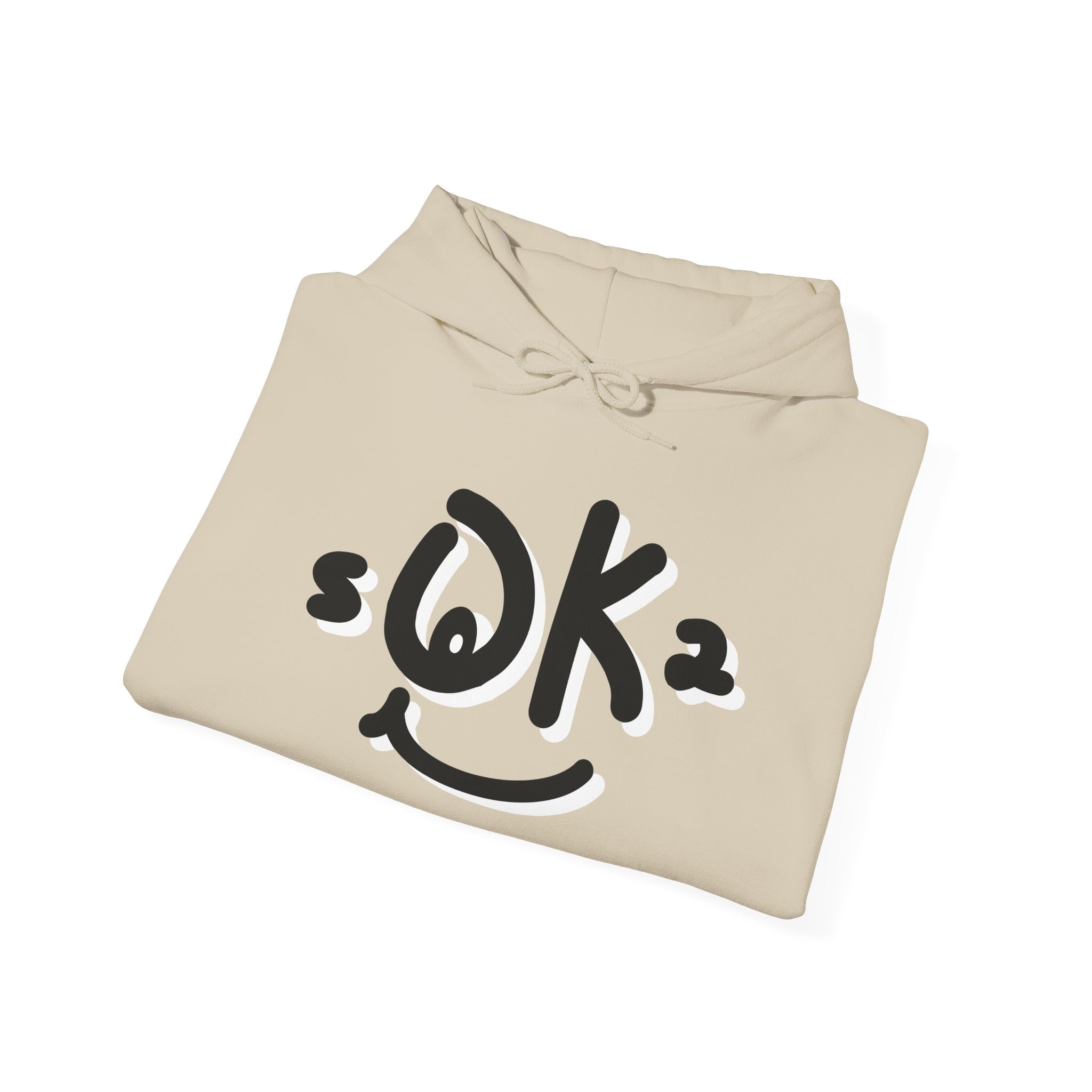 sOK2 Hoodie — Minimalist Text Graphic Pullover