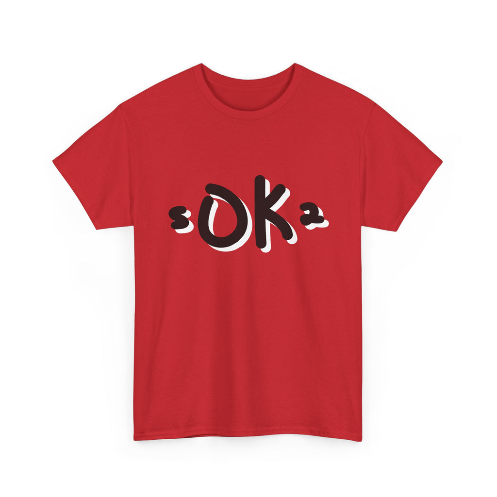 Itsokto Minimalist Graphic Tee — 'ITSOKTO' Comfort Statement Shirt